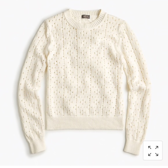 J. Crew Sweaters - NWOT Point Sur Allover Pointelle Crewneck Sweater